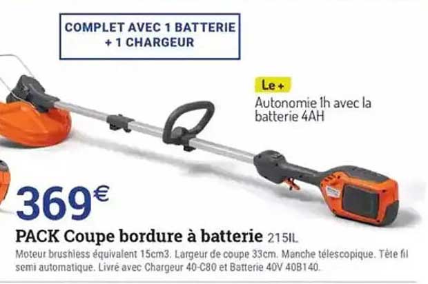 PACK Coupe bordure à batterie 215IL