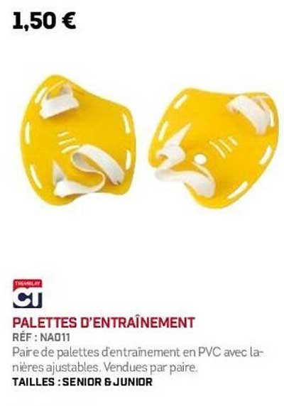 PALETTES D'ENTRAÎNEMENT
