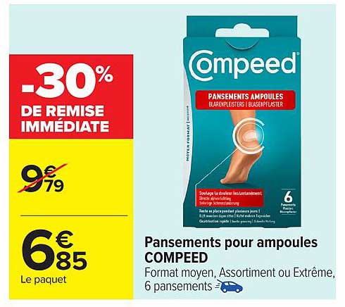 Pansements pour ampoules COMPEED