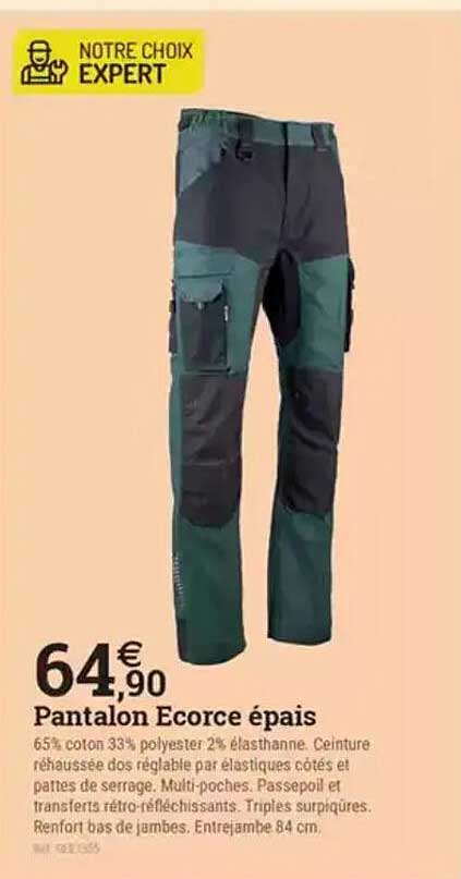 Pantalon Ecorce épais