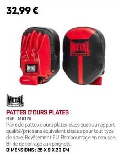 PATTES D'OURS PLATES