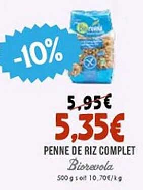 PENNE DE RIZ COMPLET