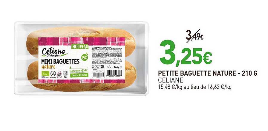 PETITE BAGUETTE NATURE - 210 G