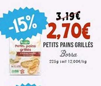 PETITS PAINS GRILLÉS
