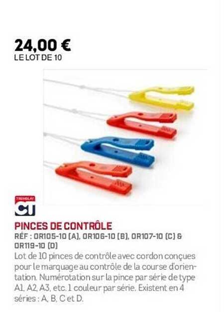 PINCES DE CONTRÔLE