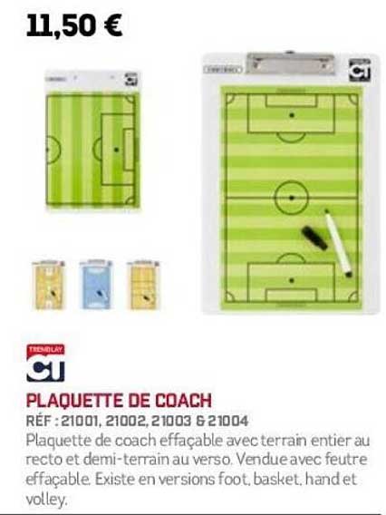 PLAQUETTE DE COACH