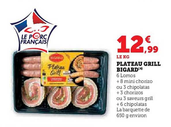 PLATEAU GRILL BIGARD