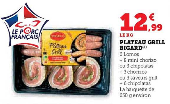 PLATEAU GRILL BIGARD