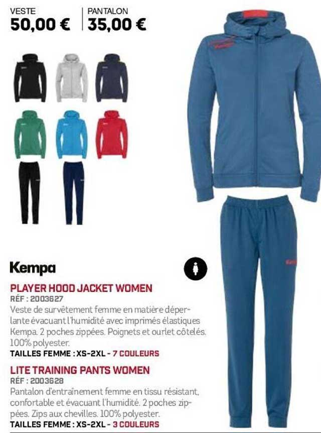 PLAYER HOOD JACKET WOMEN & LITE TRAINING PANTS WOMEN