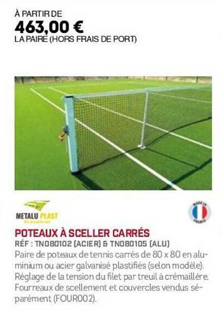 POTEAUX À SCELLER CARRÉS