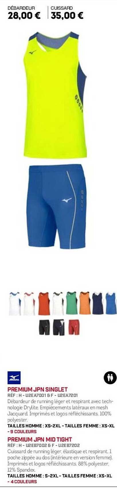Premium JPN Singlet et Premium JPN Mid Tight