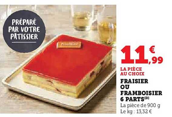 Préparé par votre pâtissier