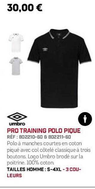 PRO TRAINING POLO PIQUE
