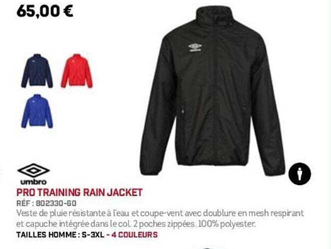 PRO TRAINING RAIN JACKET