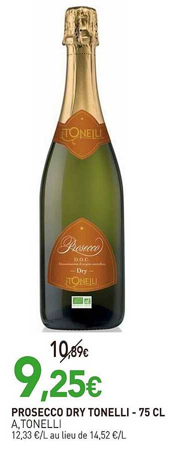 PROSECCO DRY TONELLI - 75 CL