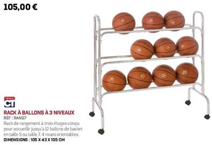 RACK À BALLONS À 3 NIVEAUX