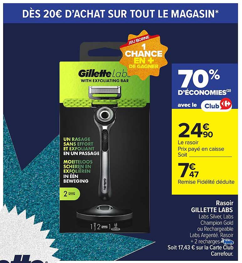 Rasoir GILLETTE LABS