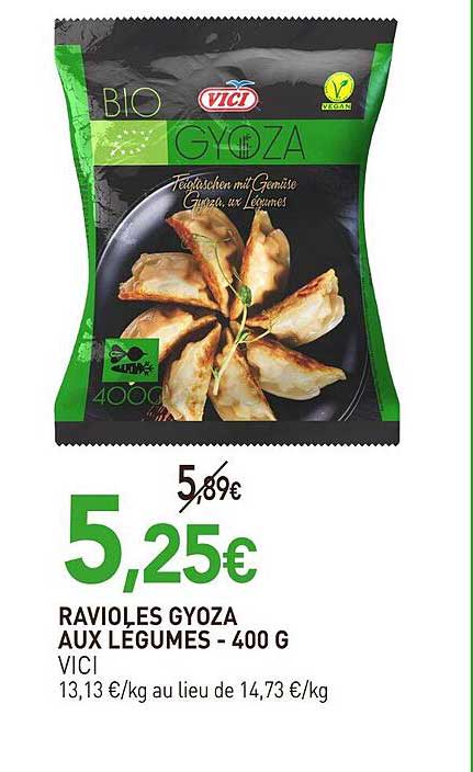 RAVIÓLES GYOZA AUX LÉGUMES - 400 G