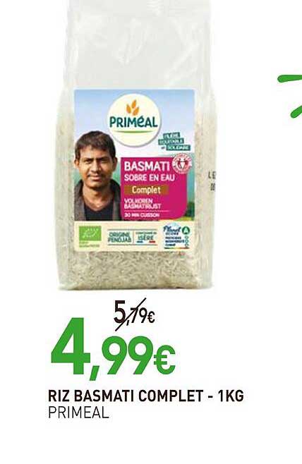 RIZ BASMATI COMPLÉT - 1KG