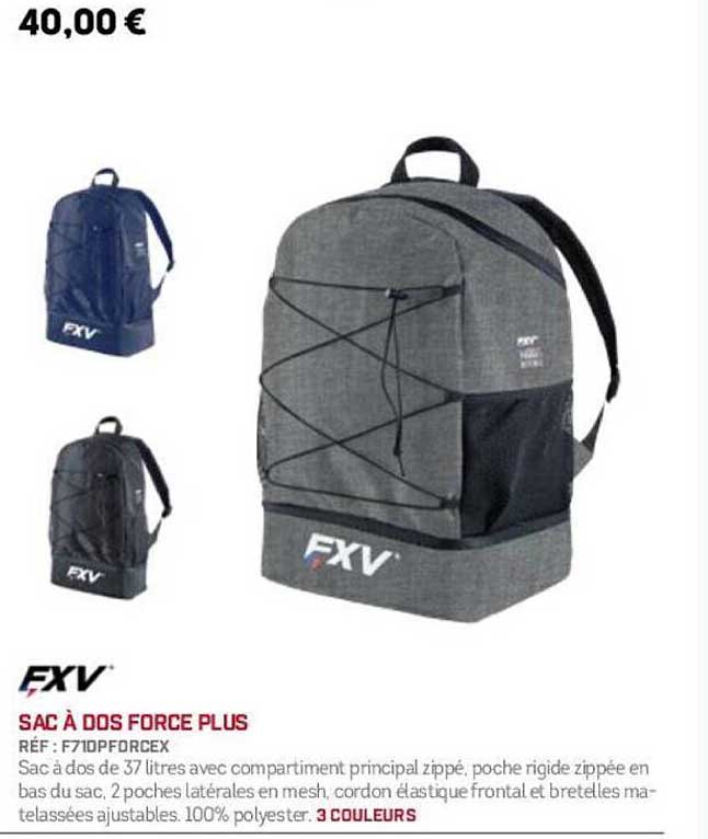 SAC À DOS FORCE PLUS