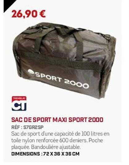 SAC DE SPORT MAXI SPORT 2000