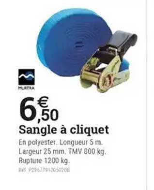 Sangle à cliquet