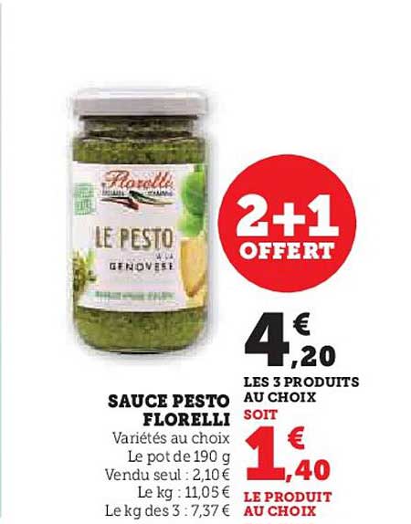 SAUCE PESTO FLORELLI