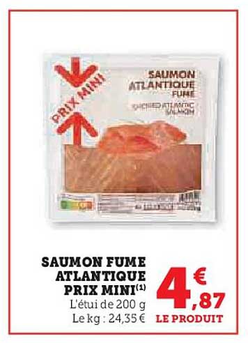 SAUMON FUME ATLANTIQUE PRIX MINI