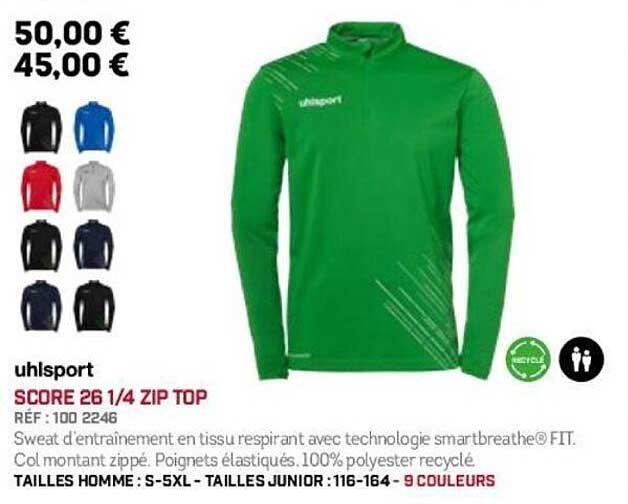 SCORE 26 1/4 ZIP TOP