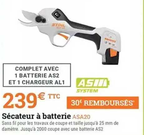 Sélecteur à batterie ASA20