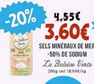 Sels Minéraux de Mer -50% de Sodium