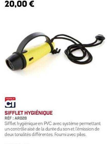 Sifflet hygiénique