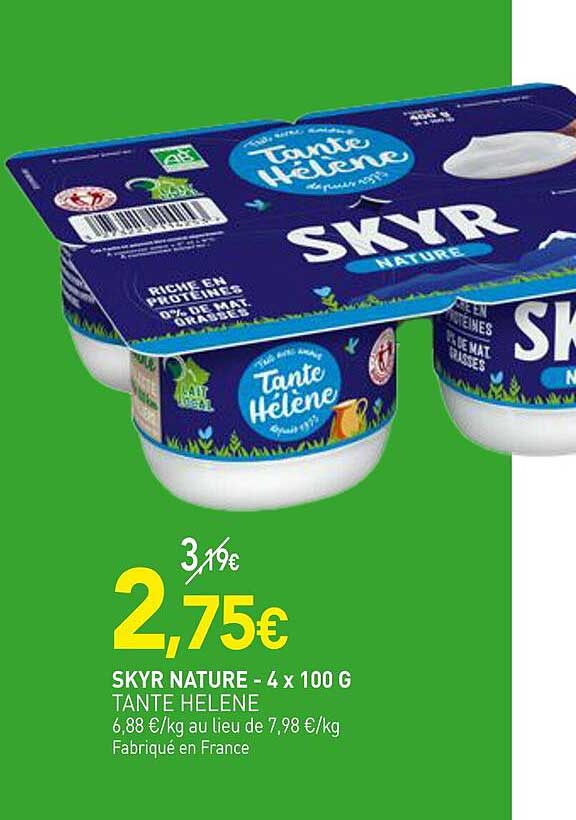 SKYR NATURE - 4 x 100 G TANTE HELENE