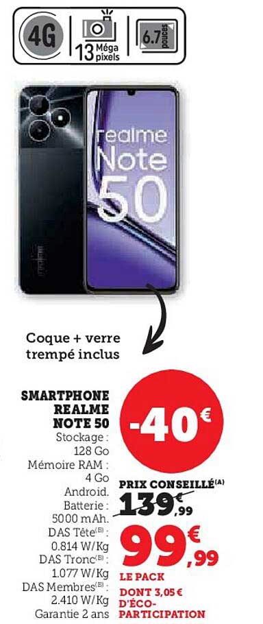 SMARTPHONE REALME NOTE 50