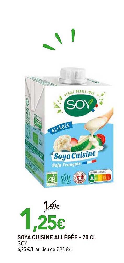 SOYA CUISINE ALLÉGÉE - 20 CL
