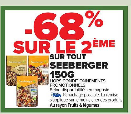 SUR LE 2ÈME SUR TOUT SEEGERGER 150G