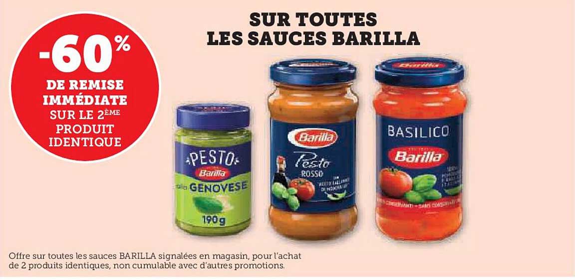 SUR TOUTES LES SAUCES BARILLA