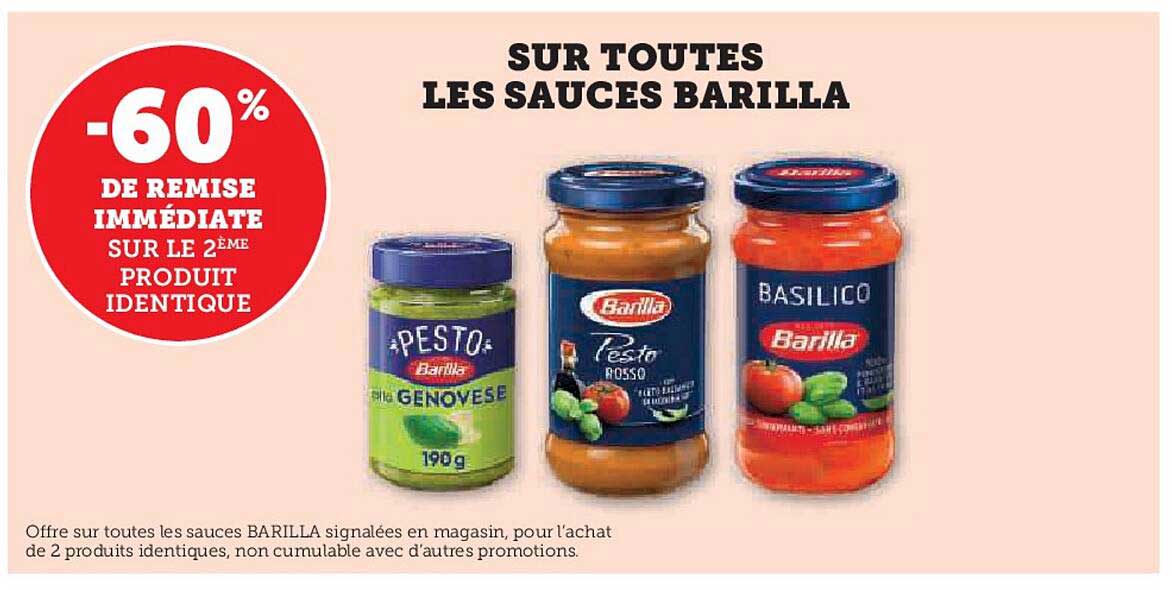 SUR TOUTES LES SAUCES BARILLA