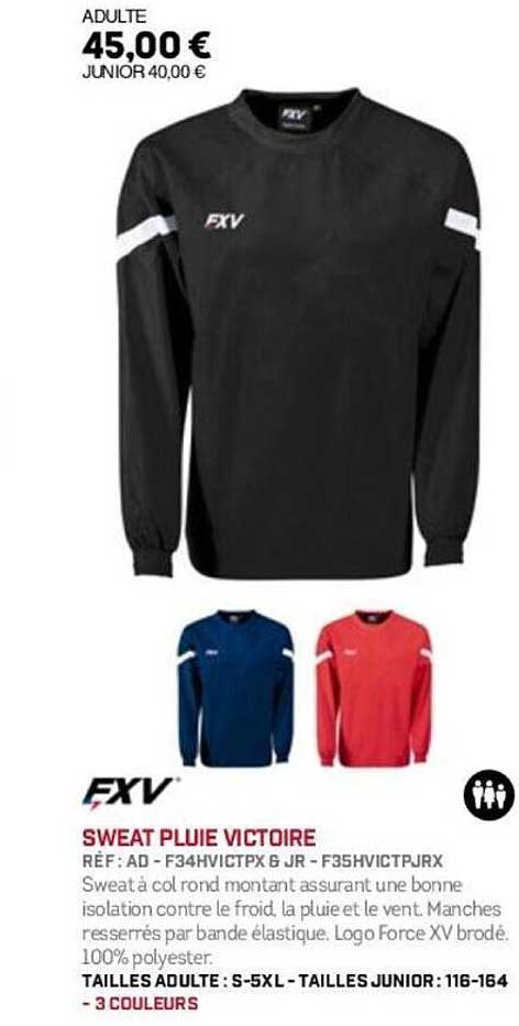 SWEAT PLUIE VICTOIRE