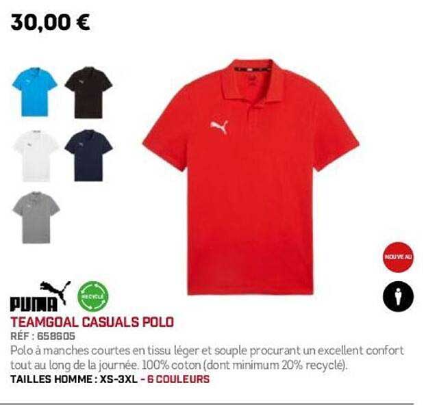 TEAMGOAL CASUALS POLO