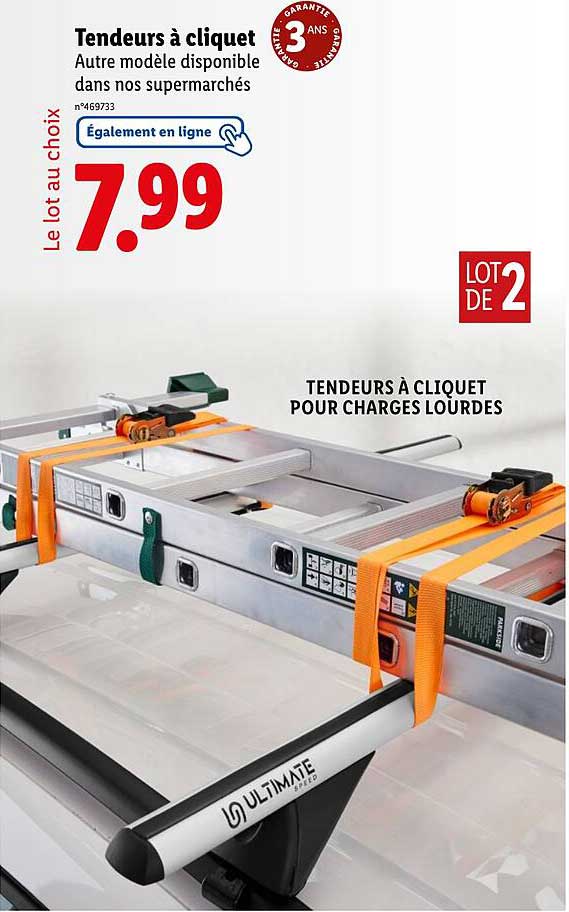 Tendeurs à cliquet