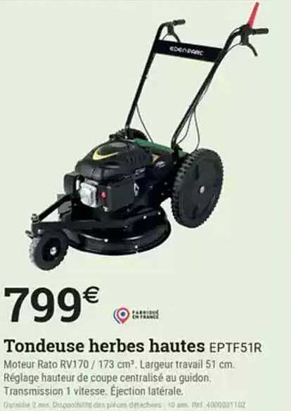 Tondeuse herbes hautes EPTF51R
