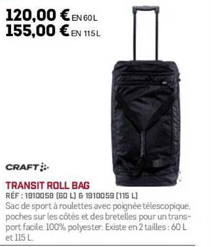 TRANSIT ROLL BAG