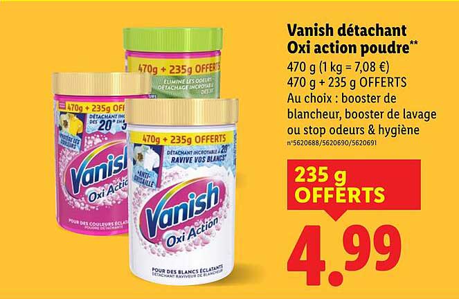 Vanish détachant Oxi action poudre