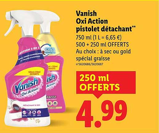 Vanish Oxi Action pistolet détachant