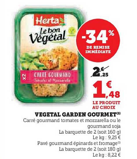 VEGETAL GARDEN GOURMET(S)