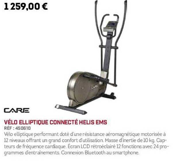 VÉLO ELLIPTIQUE CONNECTÉ HELIS EMS