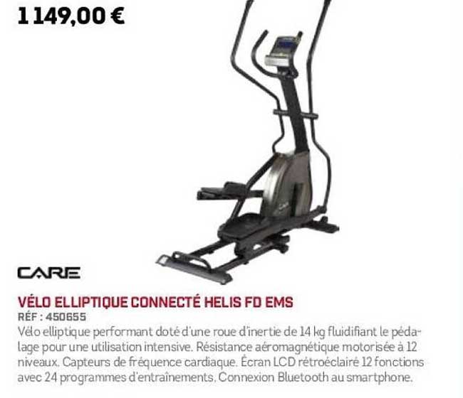 VÉLO ELLIPTIQUE CONNECTÉ HELIS FD EMS