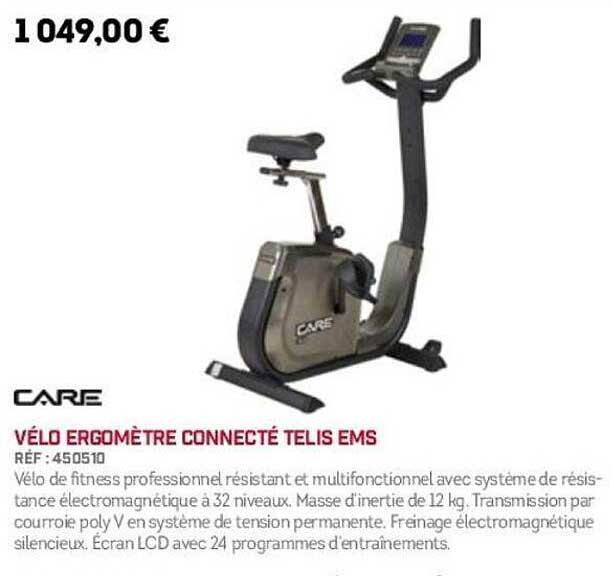 VÉLO ERGOMÈTRE CONNECTÉ TELIS EMS