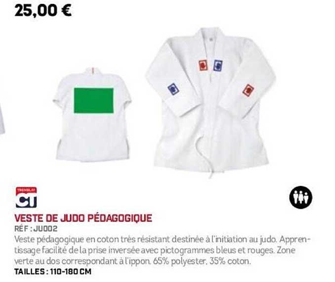 VESTE DE JUDO PÉDAGOGIQUE